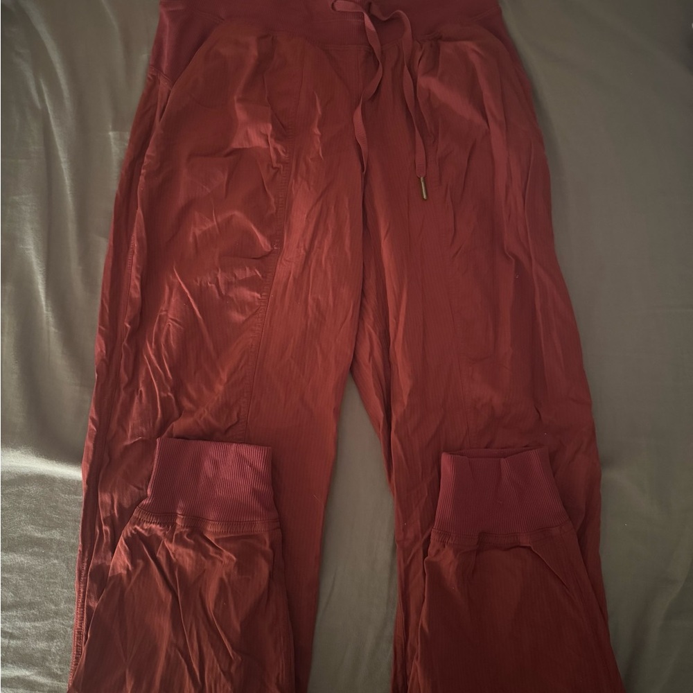 Lululemon Dance Studio Joggers – Maroon Burgundy Cargo Pants Size 4